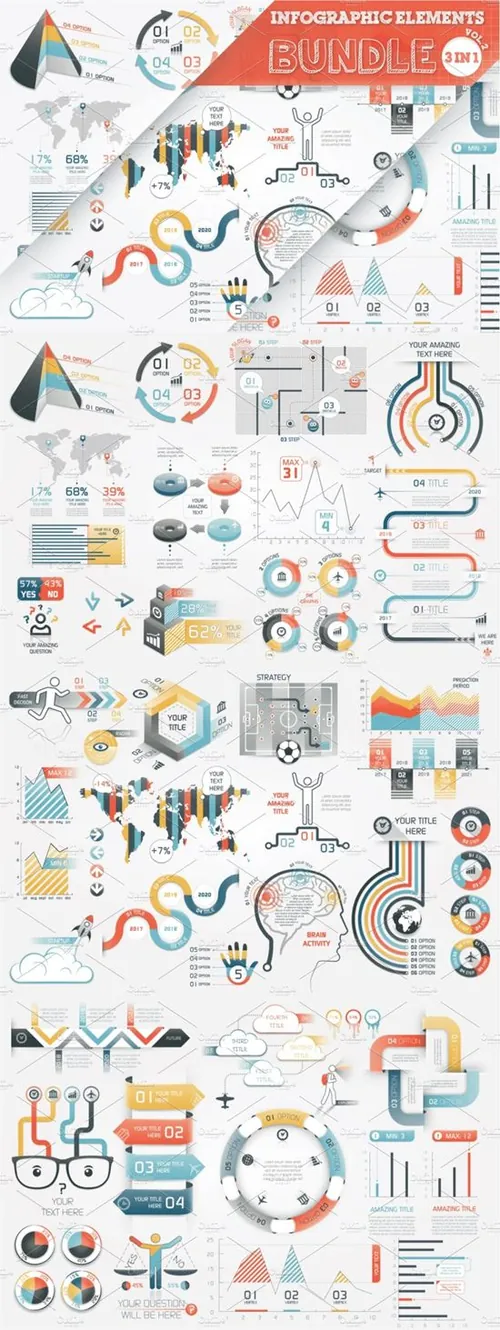 信息图表PPT素材包 Infographic Element