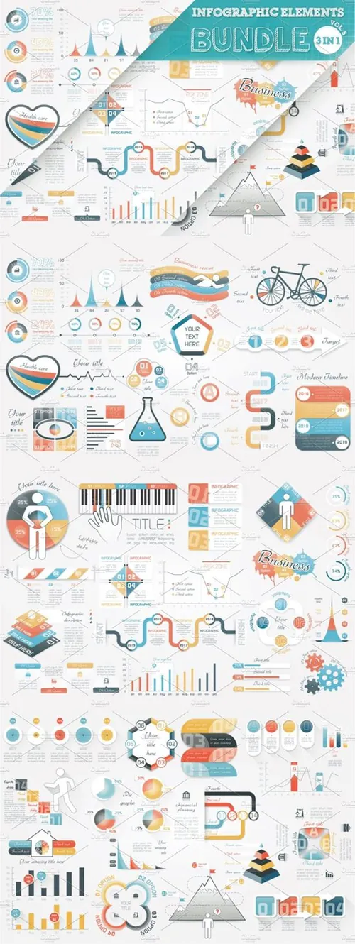 PPT素材信息图表统计图 Infographic Eleme