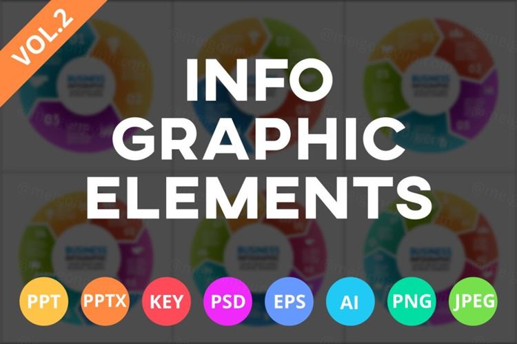 信息图表ppt模板 Infographic Elements