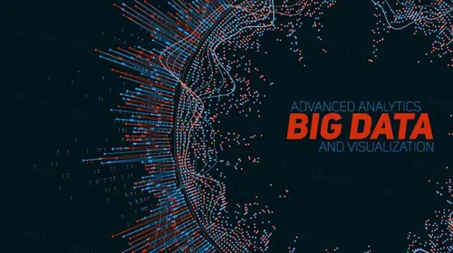 数据化未来信息图表美学设计EPS矢量插图素材 Big data visualization