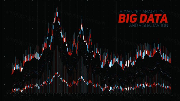 股票期货数据化未来信息图表美学设计EPS矢量插图素材 Big data visualization