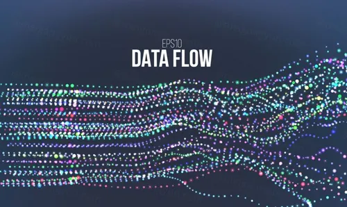 数据化未来信息图表美学设计EPS矢量插图素材 Big data visualization