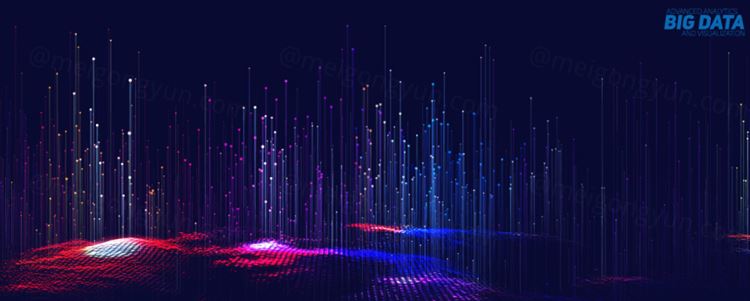 数据化未来信息图表美学设计EPS矢量插图素材 Big data visualization