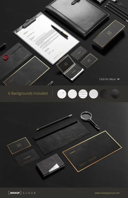 企业品牌办公文具样机模板 Premium Stationery Mock-Up