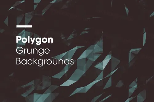 多边形暗黑风格的几何图形背景纹理底纹polygon-grun