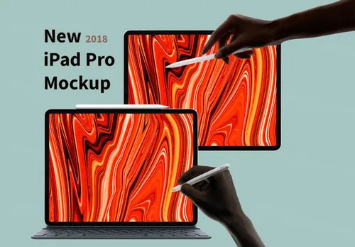 最新iPad Pro 2018 Mockup PSD