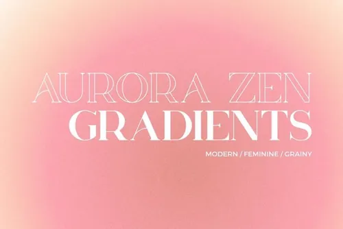 精美简约的柔美女性化颗粒感渐变背景素材合辑 Aurora Z