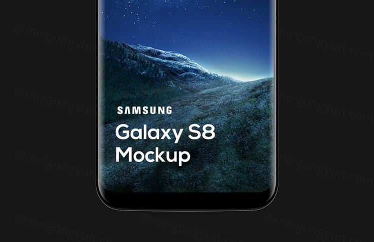 三星旗舰手机样机模板 Samsung Galaxy S8 Mockup (PSD)