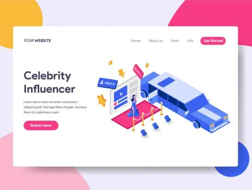 极具社交媒体影响力的插图Social Media Influencer