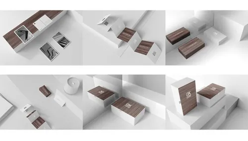 品牌VI设计物料展示样机模板 Minimal Branding Mock-up