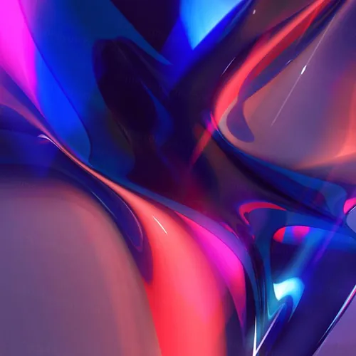 3D抽象折射晶体形状彩虹全息彩色背景 3d abstract refracting crystal shape