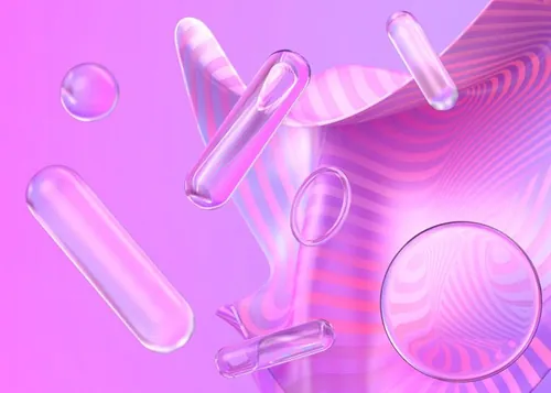 最新潮流C4D渲染模糊毛玻璃艺术效果抽象背景设计装饰元素 Glass Morphism Background