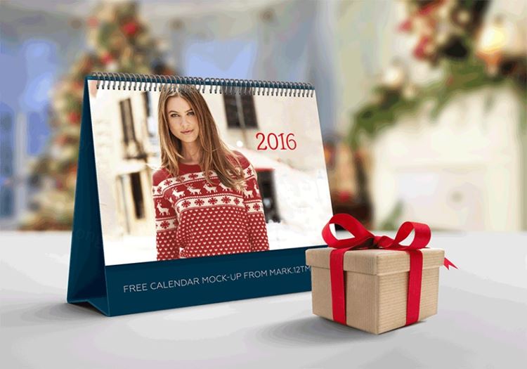 日历模型PSD贴图模板Calendar Mockup Vol001