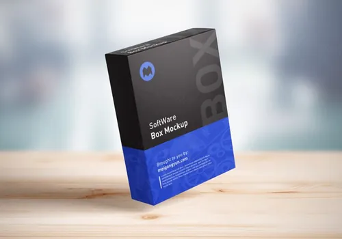 软件包装盒设计贴图展示模版 Software Box Mockup