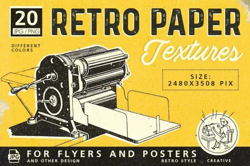 复古做旧颓废垃圾纸张纹理背景素材 Retro Paper T