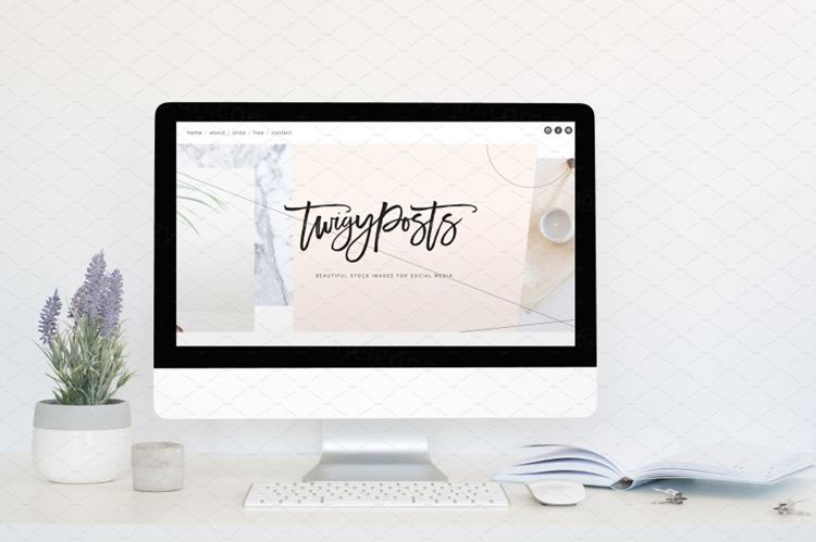 家庭办公场景样机模板 Styled Stock + Computer Mockup PSD