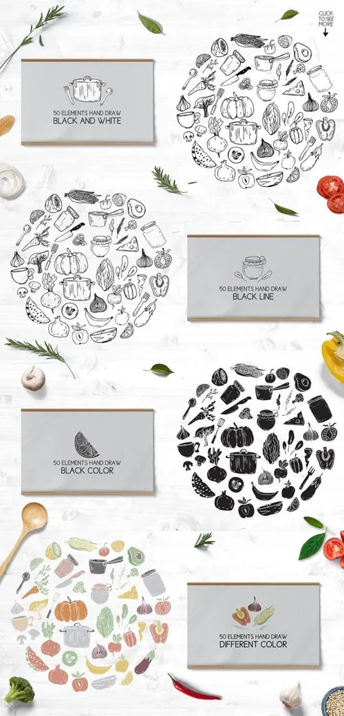 烹饪主题特色矢量图形Cooking_Time