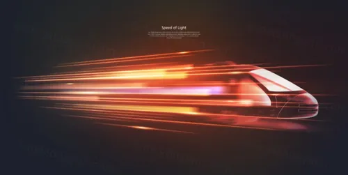 光速高铁光效科技概念PSD模板素材 Speed of Light