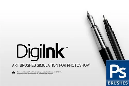 钢笔硬笔刷设计素材 RM Digi Ink