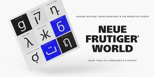温暖清晰的无衬线英文字体家族支持多语言 Neue Frutiger World - 20 Styles