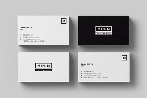 简约实用品牌办公文具样机模板 Minim – Simple Clean Stationery