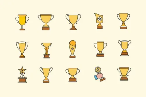 奖杯金杯图标素材下载