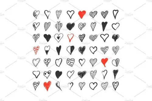 手绘爱心图标 Collection heart4