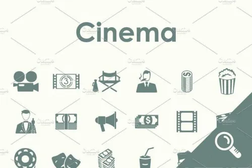 电影院图标素材 30 CINEMA simple icons