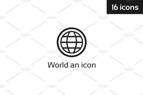 世界图标素材 World an icon2