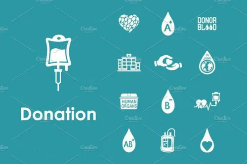 捐赠打赏图标素材 Set of donation simple ico