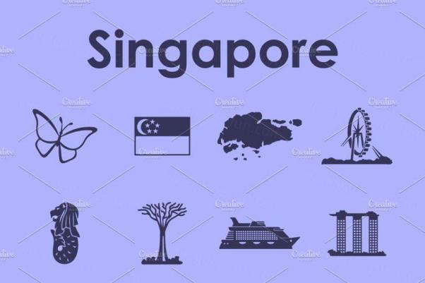 新加坡图标素材 Singapore simple icons
