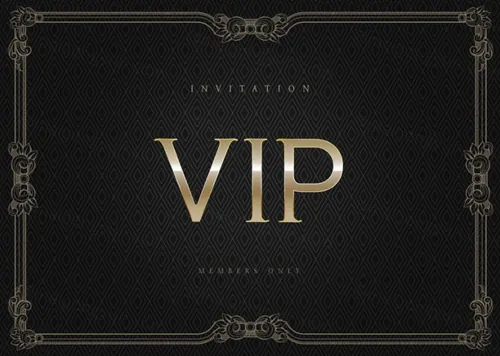 高质量烫金VIP卡抵用券邀请函PSD模版素材