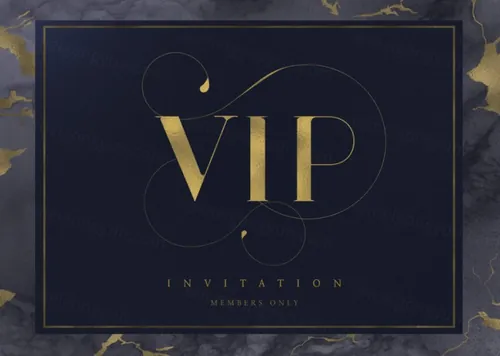 高质量烫金VIP卡抵用券邀请函PSD模版素材