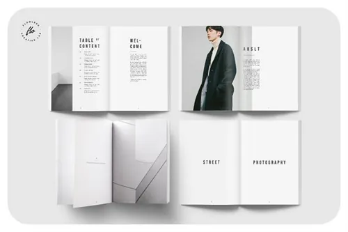 简约时尚的摄影画册杂志模版Absolut_Photography_Portofolio