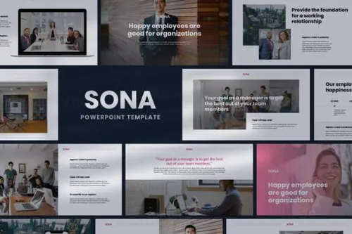 简约好用的高品质商业商务质感powerpoint幻灯片演示模板