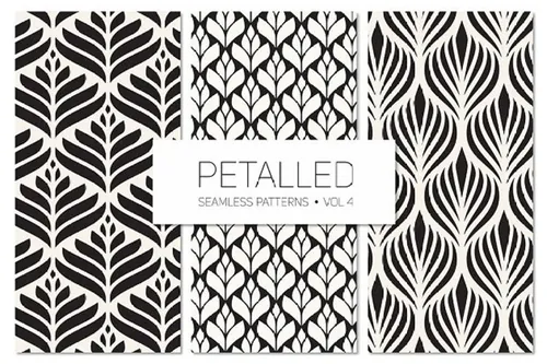 有趣的无缝几何背景纹理素材 Petalled Seamles