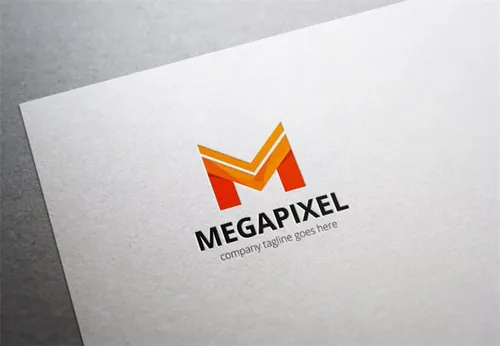 创意字母M标志Logo模板 Megapixel-Letter-M-Logo