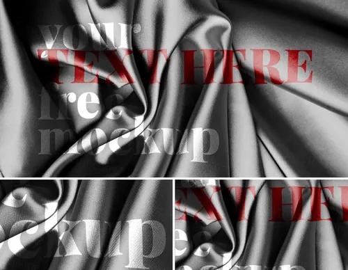 面料起皱贴图样机模版 Fabric Wrinkled Mockup