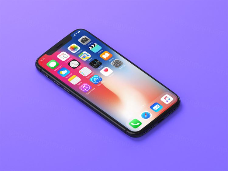 iPhoneX手机贴图PSD模板iPhone X Mockups