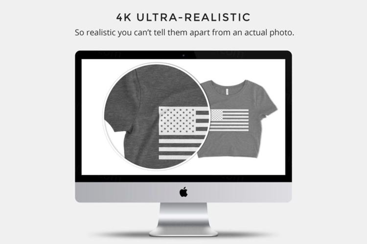 女士短款T恤样机模板 s Crop Tee