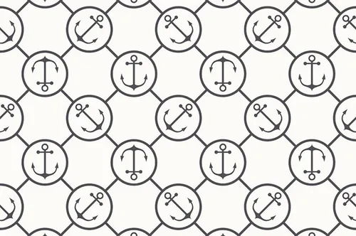 航海元素无缝背景纹理素材 Marine Seamless P