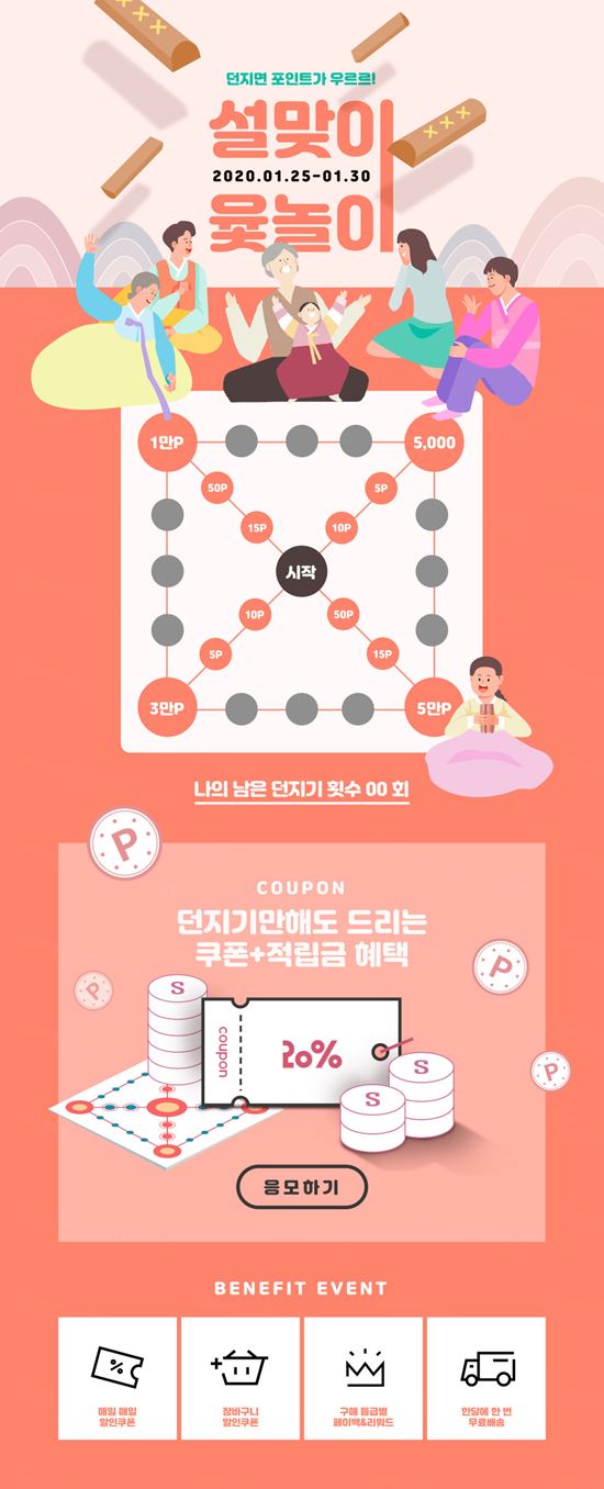 客户参与新年活动礼品折扣券金币