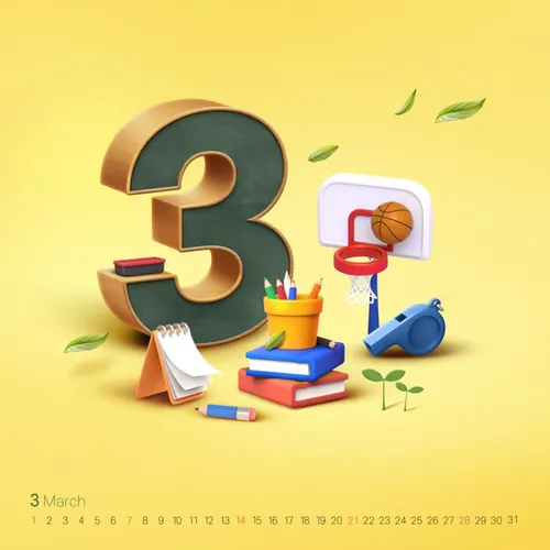 2021年3D立体字特效数字场景文字特效PSD模板