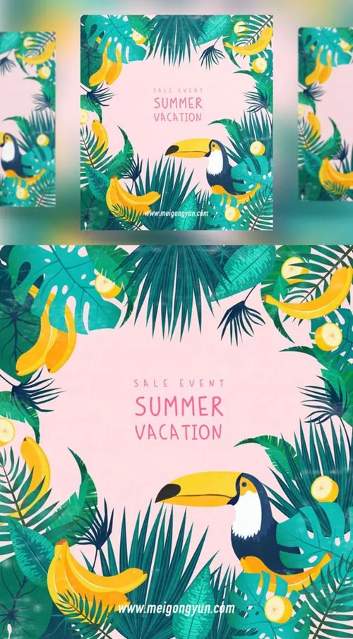 Summer Sale Big Event 夏季促销AI矢量海报素材 tid227a1706