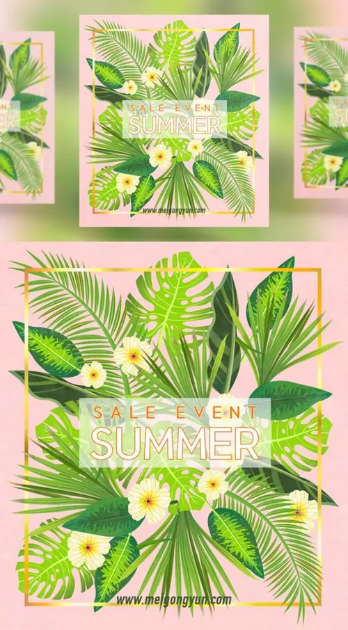 Summer Sale Big Event 夏季促销AI矢量海报素材 tid227a1707