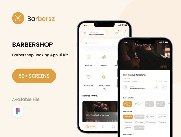 高质量电商平台移动APP界面设计UI素材 Barbersz