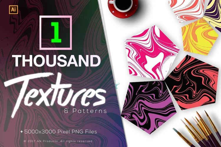 1000款高质量现代大理石纹理图案素材 Premium 10