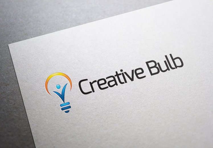 创意俱乐部主题Logo模板 Creative-Bulb-Logo