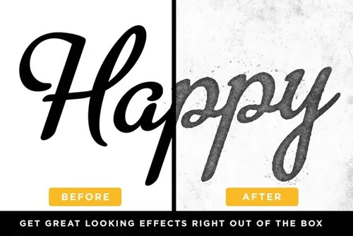 怀旧的字体纹理效果 SuperGrain | Retro P