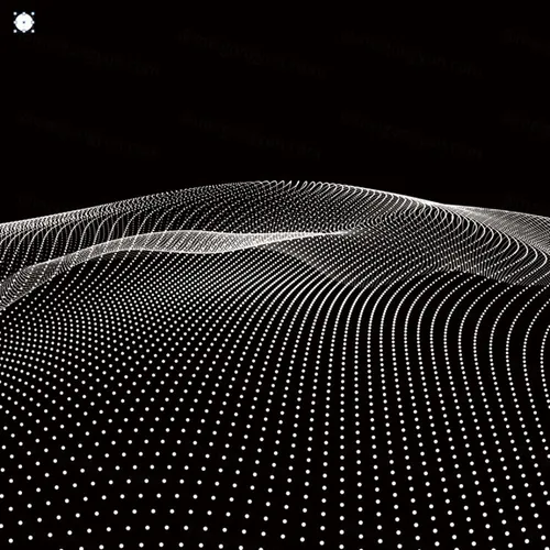 三维抽象线框数字山脉背景 未来科技大数据技术概念 Abstract wireframe background